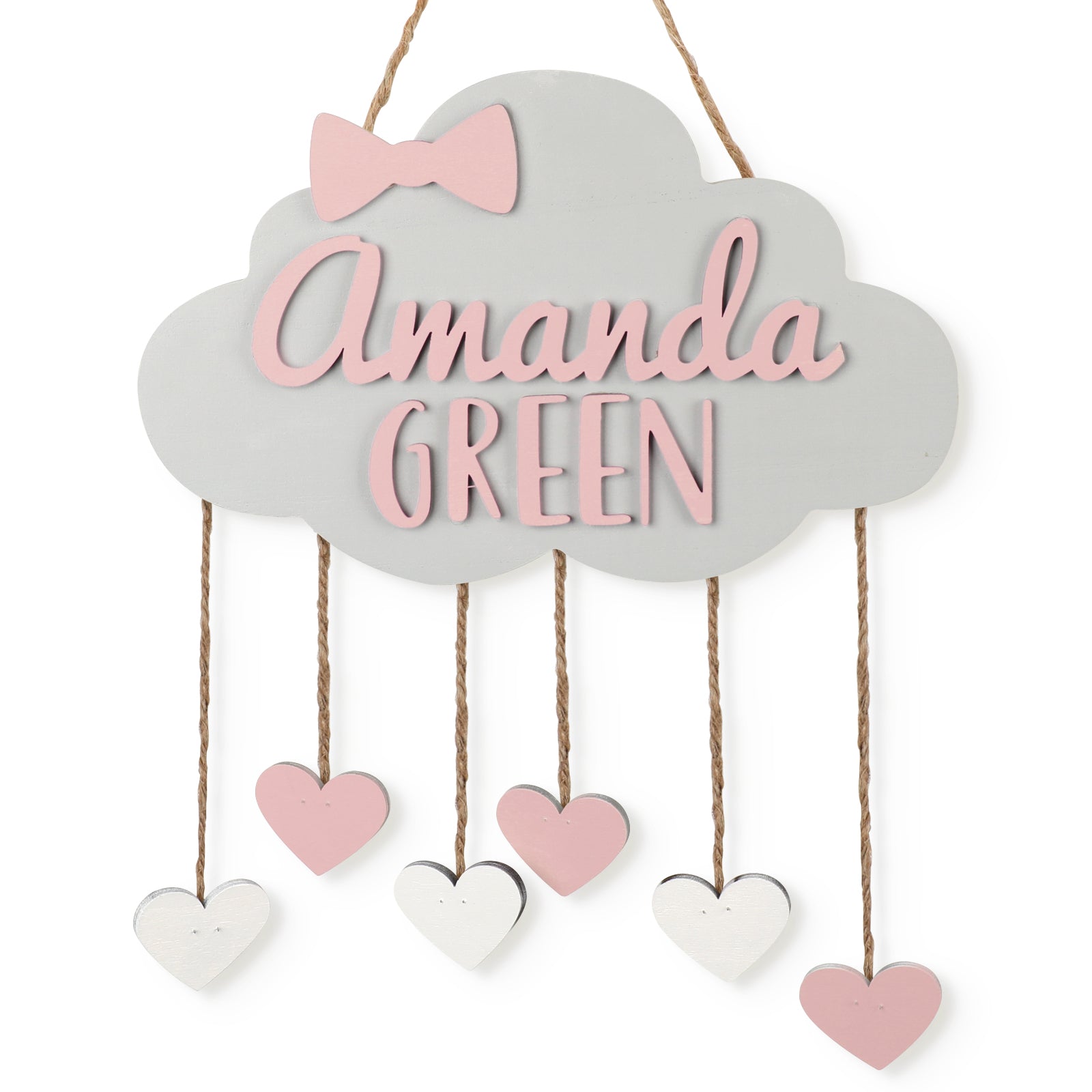 Personalized Baby Name Wood Hangers