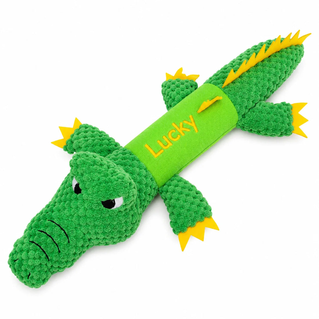 Custom Embroidered Crocodile Dog Toy