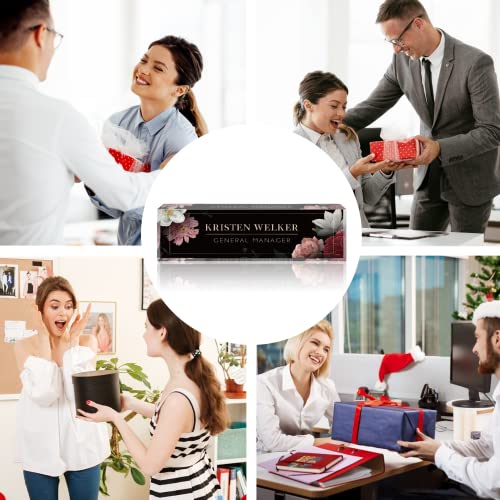 Hibiscus Flower Style Custom Name Plate Employee Appreciation Gifts