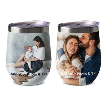 Personalized 12oz Travel Tumbler Customized Gifts for Family and Friends