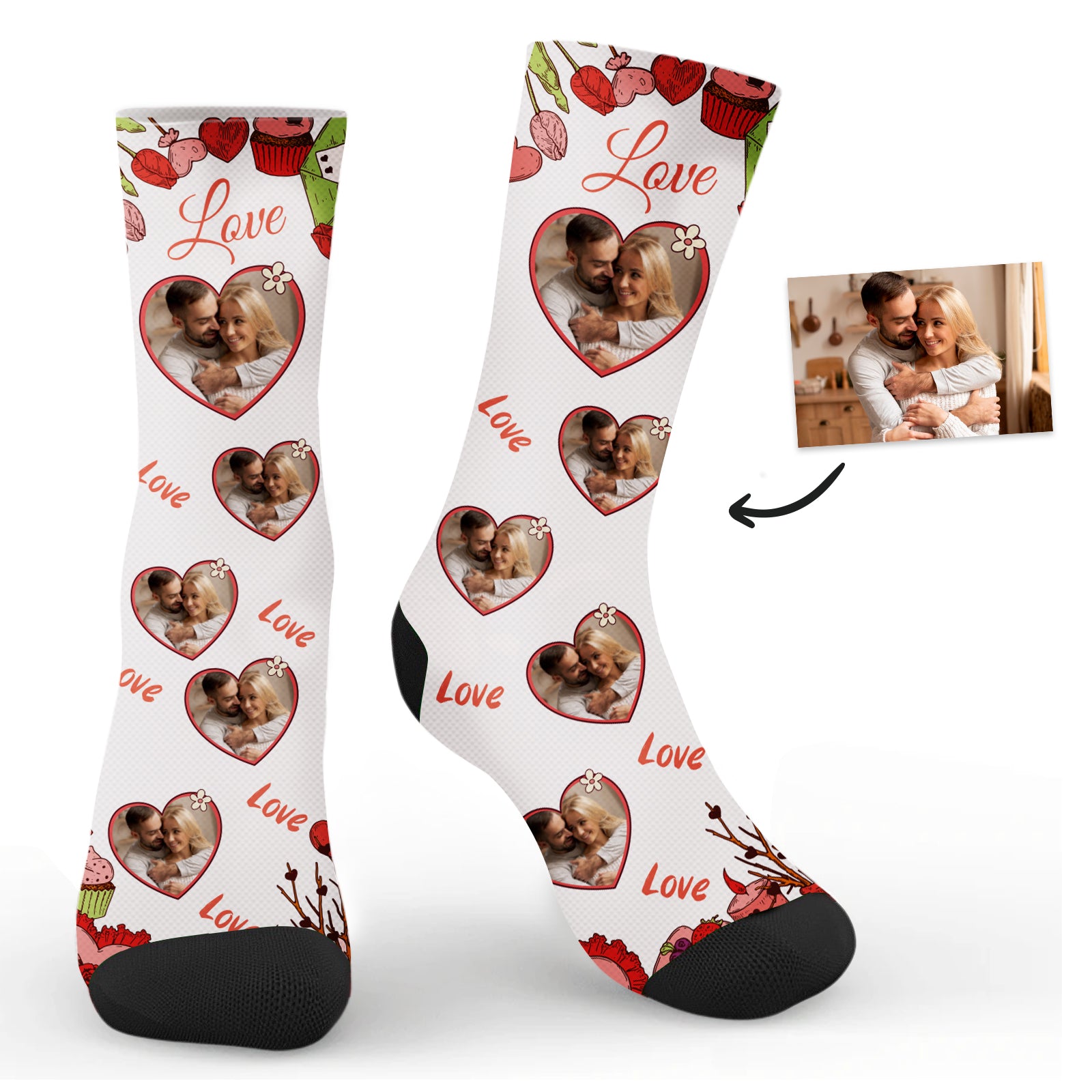 Fun personalized Socks, Add your Face to the personalized Socks Perfect Gift for Loved One