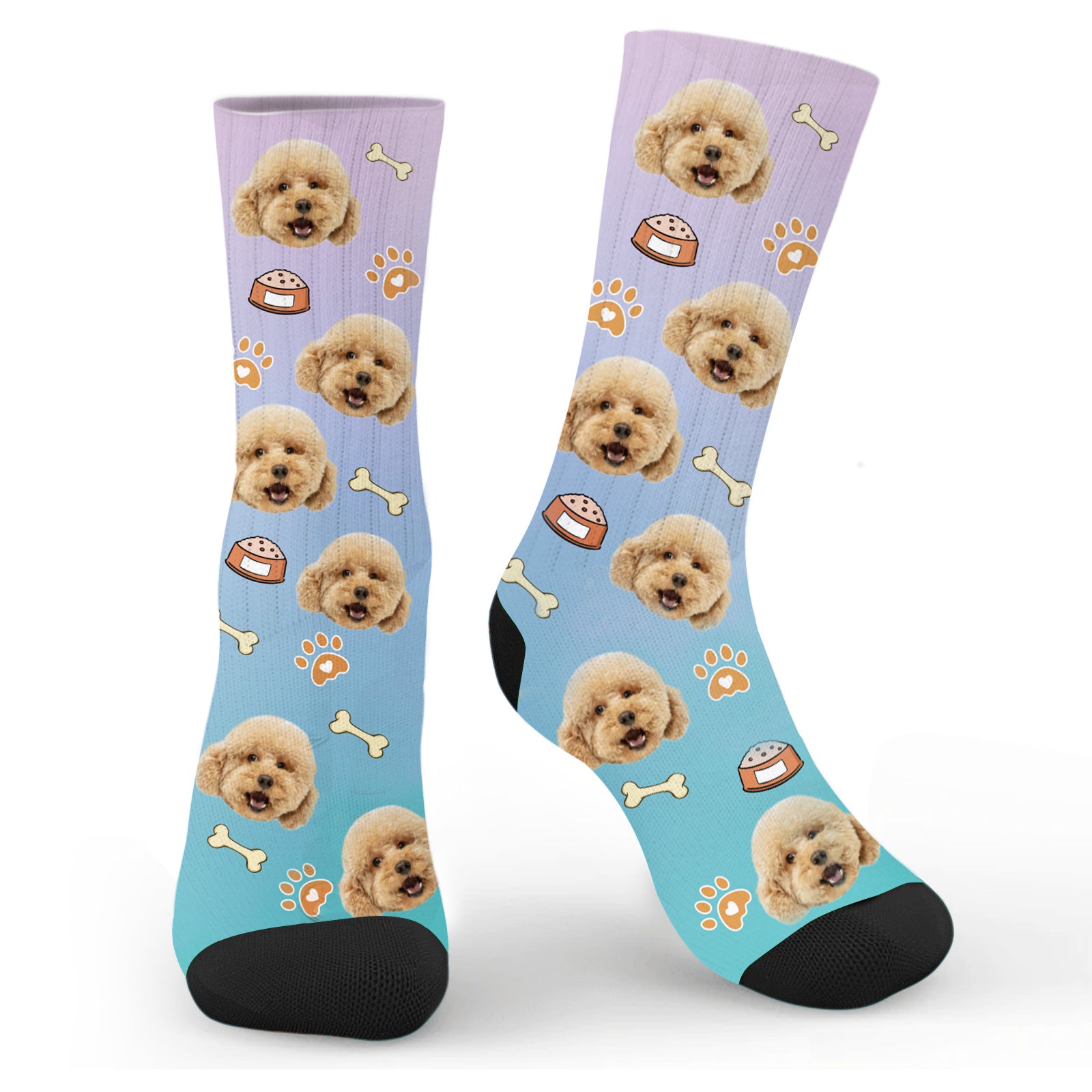 Custom Dog Socks Personalized Pet Photo Socks Customized Cute Dog Face Socks Dog Lover Gift Funny Dog Socks Dog Mom Gift